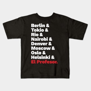 La casa de papel list 2 Kids T-Shirt